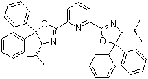 2,6-Bis((r)-4-isopropyl-5,5-diphenyl-4,5-dihydrooxazol-2-yl)pyridine Structure,828918-24-7Structure