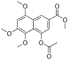 4-(Acetyloxy)-5,6,8-trimethoxy-2-naphthalenecarboxylic acid methyl ester Structure,828932-93-0Structure