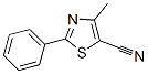 4-Methyl-2-phenyl-1,3-thiazole-5-carbonitrile Structure,830330-33-1Structure