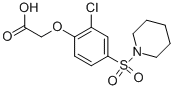 [2-Chloro-4-(1-piperidinylsulfonyl)phenoxy]-acetic acid Structure,831230-69-4Structure