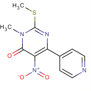 3-Methyl-2-(methylthio)-5-nitro-6-(4-pyridinyl)-4(3h)-pyrimidinone Structure,831231-60-8Structure