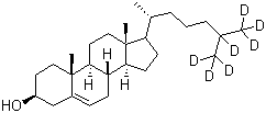 胆固醇-D7结构式_83199-47-7结构式