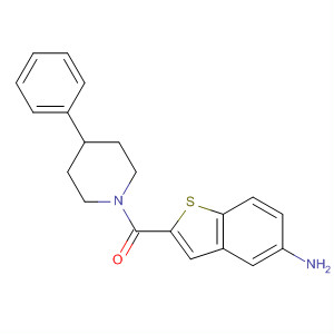 (5-氨基苯并[b]噻吩-2-基)(4-苯基-1-哌啶基)甲酮结构式_832102-97-3结构式