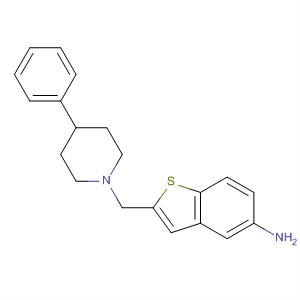 2-[(4-苯基-1-哌啶基)甲基]-苯并[b]噻吩-5-胺结构式_832102-98-4结构式