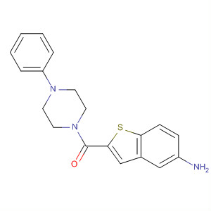 (5-氨基苯并[b]噻吩-2-基)(4-苯基-1-哌嗪)甲酮结构式_832102-99-5结构式