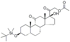 3alpha-O-叔-丁基二甲基硅烷基21-乙酰氧基四氢可的松结构式_83274-72-0结构式