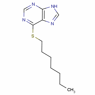 6-N-heptylmercaptopurine Structure,83277-80-9Structure