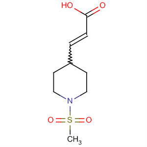 3-(1-Methanesulfonylpiperidin-4-yl)propenoic acid Structure,833491-33-1Structure