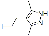 3,5-二甲基-4-(2-碘乙基)-1H-吡唑结构式_83467-29-2结构式