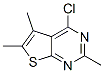 4-Chloro-2,5,6-trimethylthieno[2,3-d]pyrimidine Structure,83548-58-7Structure