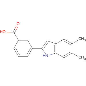 3-(5,6-Dimethyl-1h-indol-2-yl)benzoic acid Structure,835594-99-5Structure