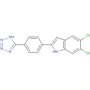 5,6-Dichloro-2-[4-(2h-tetrazol-5-yl)phenyl]-1h-indole Structure,835595-09-0Structure