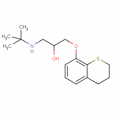 1-(Tert-butylamino)-3-[(3,4-dihydro-2h-1-benzothiopyran-8-yl)oxy]propan-2-ol Structure,83688-84-0Structure