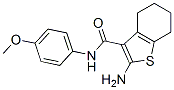 2-氨基-4,5,6,7-四氢-苯并[b]噻吩-3-羧酸 (4-甲氧基苯基)-酰胺结构式_83822-33-7结构式