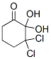 3,3-二氯-2,2-二羟基环己酮结构式_83878-01-7结构式