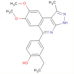 2-Ethyl-4-[1-methyl-7,8-bis(methyloxy)-3h-pyrazolo[3,4-c]isoquinolin-5-yl]phenol Structure,838855-07-5Structure