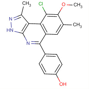 4-[9-Chloro-1,7-dimethyl-8-(methyloxy)-3h-pyrazolo[3,4-c]isoquinolin-5-yl]phenol Structure,838855-20-2Structure