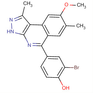 2-溴-4-[1,7-二甲基-8-(甲基氧基)-3H-吡唑并[3,4-c]异喹啉-5-基]苯酚结构式_838855-22-4结构式