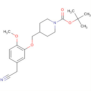 Tert-butyl 4-((5-(cyanomethyl)-2-methoxyphenoxy)methyl)piperidine-1-carboxylate Structure,838855-67-7Structure