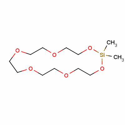 1,1-二甲基硅-17-冠-6结构式_83890-22-6结构式