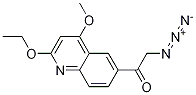 2-叠氮基-1-(2-乙氧基-4-甲氧基喹啉-6-基)乙酮结构式_83938-92-5结构式