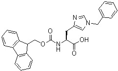 Fmoc-his(bzl)-oh结构式_84030-19-3结构式