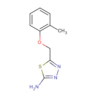 5-[(2-Methylphenoxy)methyl]-1,3,4-thiadiazol-2-amine Structure,84138-75-0Structure