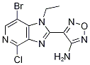 4-(7-Bromo-4-chloro-1-ethyl-1h-imidazo[4,5-c]pyridin-2-yl)-1,2,5-oxadiazol-3-amine Structure,842144-07-4Structure