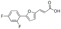 3-[5-(2,4-二氟苯基)-2-糠基]丙烯酸结构式_844891-16-3结构式