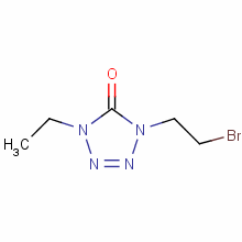 1-(2-Bromoethyl)-4-ethyl-1,4-dihydro-5h-tetrazol-5-one Structure,84501-67-7Structure