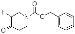 1-Piperidinecarboxylic acid, 3-fluoro-4-oxo-, phenylmethyl ester Structure,845256-59-9Structure