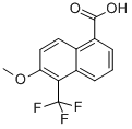 1-Naphthalenecarboxylic acid, 6-methoxy-5-(trifluoromethyl)- Structure,84532-72-9Structure