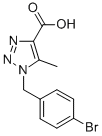 1-(4-溴苄基)-5-甲基-1H-1,2,3-噻唑-4-羧酸结构式_845885-94-1结构式