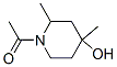 (9ci)-1-乙酰基-2,4-二甲基-4-羟基哌啶结构式_84666-25-1结构式