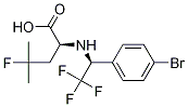 (S)-2-((s)-1-(4-bromophenyl)-2,2,2-trifluoroethylamino)-4-fluoro-4-methylpentanoic acid Structure,847358-98-9Structure