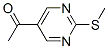 Ethanone, 1-[2-(methylthio)-5-pyrimidinyl]- Structure,84755-29-3Structure