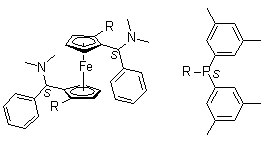 (Alphas,alphas)-1,1-双[alpha-(二甲基氨基)苄基]-(r,r)-2,2-双[二(3,5-二甲苯基)膦]二茂铁结构式_847997-73-3结构式