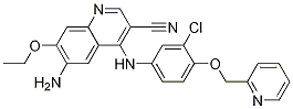 6-氨基-4-(3-氯-4-(吡啶-2-取代甲氧基)苯胺)-7-乙氧基喹啉-3-甲腈结构式_848139-78-6结构式