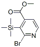 2-Bromo-3-trimethylsilanyl-isonicotinic acid methyl ester Structure,848243-28-7Structure