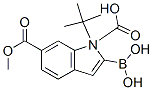 1H-Indole-1,6-dicarboxylic acid, 2-borono-, 1-(1,1-dimethylethyl)6-methyl ester Structure,848357-46-0Structure