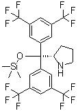 Pyrrolidine, 2-[bis[3,5-bis(trifluoromethyl)phenyl][(trimethylsilyl)oxy]methyl]-, (2S)- Structure,848821-61-4Structure