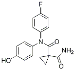 N-(4-氟苯基)-n-(4-羟基苯基)环丙烷-1,1-二羧酰胺结构式_849217-60-3结构式