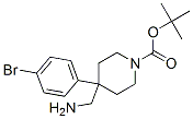 4-氨基甲基-4-(4-溴苯基)-哌啶-1-羧酸叔丁酯结构式_849928-29-6结构式