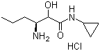 Hexanamide,3-amino-n-cyclopropyl-2-hydroxy-, hydrochloride (1:1), (3s)- Structure,850252-34-5Structure