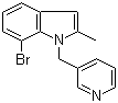 7-Bromo-2-methyl-1-(3-pyridinylmethyl)-1h-indole Structure,850349-26-7Structure