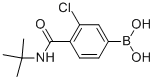 3-Chloro-4-(n-tert-butylcarbamoyl)phenylboronic acid Structure,850589-46-7Structure