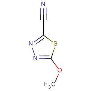 1,3,4-Thiadiazole-2-carbonitrile, 5-methoxy- Structure,85072-97-5Structure