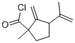 (9ci)-1-甲基-2-亚甲基-3-(1-甲基乙烯)-环戊烷羰酰氯结构式_85120-38-3结构式