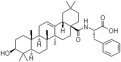 N-[(3beta)-3-Hydroxy-28-oxoolean-12-en-28-yl]-L-phenylalanine Structure