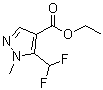 Ethyl 1-methyl-5-(difluoromethyl)-1h-pyrazole-4-carboxylate Structure,851725-98-9Structure